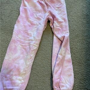 Women's Pink Tie-Dye Joggers